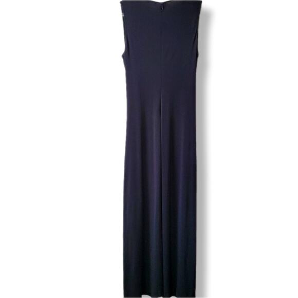 jersey swing midi dress Plus Size Sleeveless Jersey Ruffle Tiered Knee Length Swing Midi Dress main image 0